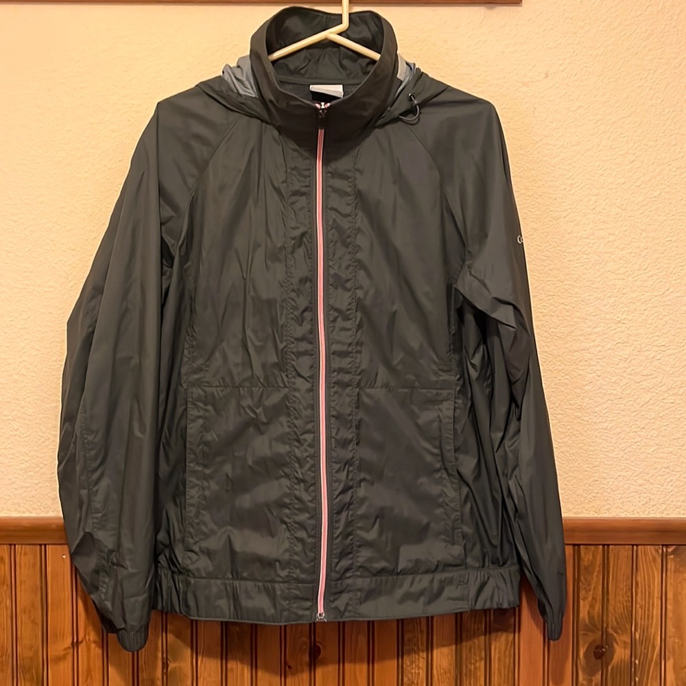 Columbia Rain Jacket Women’s Size L Olive Green